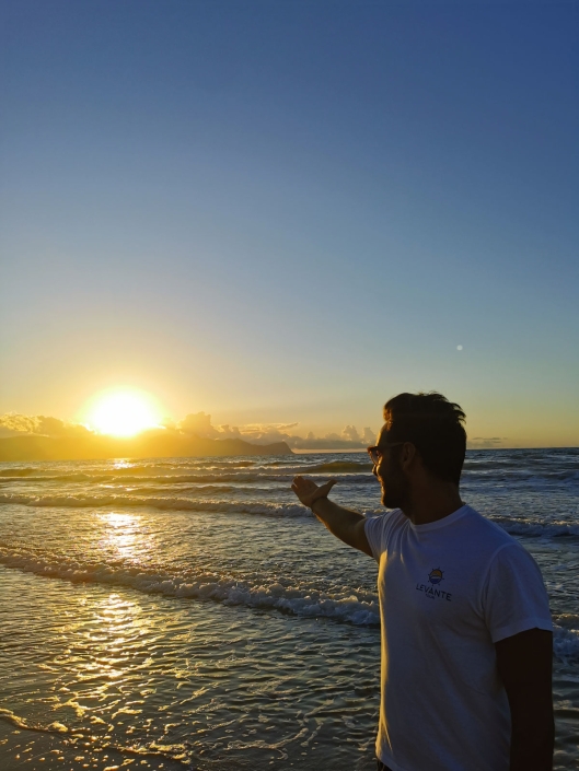 Tramonto visto dalla spiaggia di Balestrate